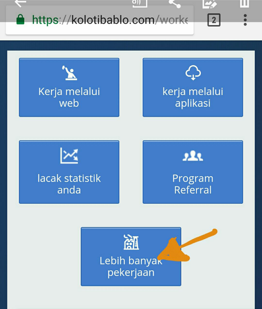 Ngetik dibayar Dollar
