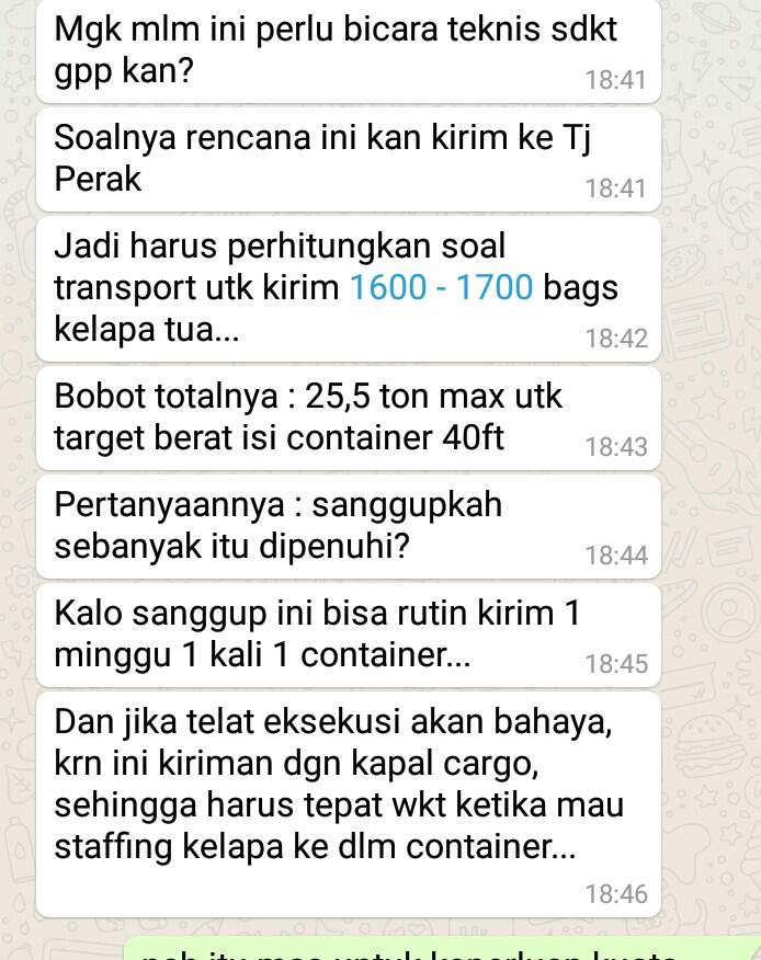 Cari Partner Untuk Usaha kelapa Tua