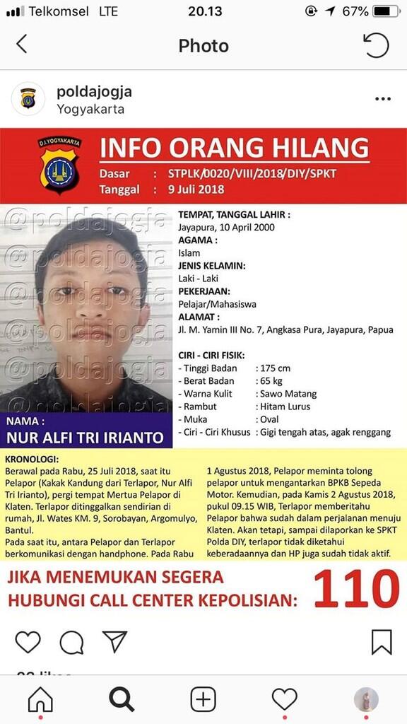 Orang Hilang Yogyakarta