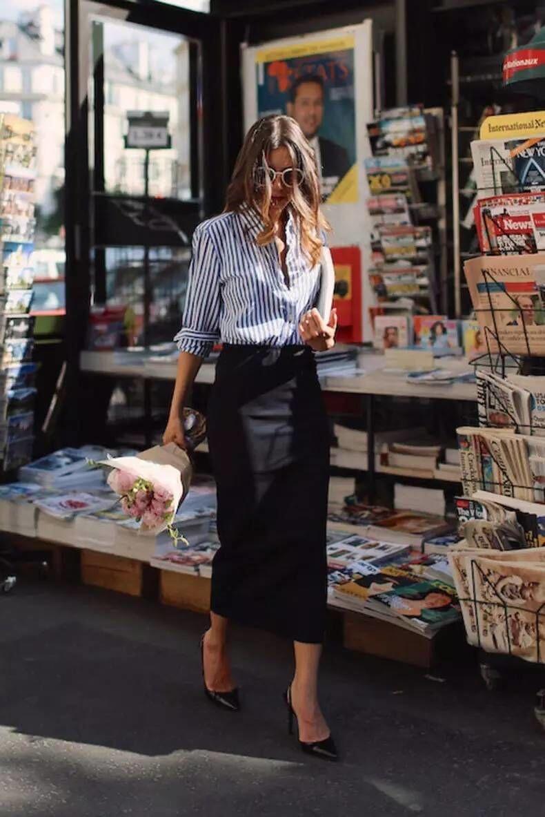 10 Mix & Match Kemeja Stripes, Gak Bingung Lagi Deh Kalau Mau Kuliah!
