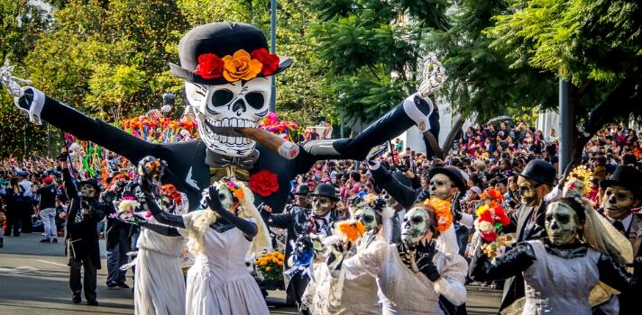DIA DE MUERTOS FESTIVAL ORANG MATI DI MEXICO.