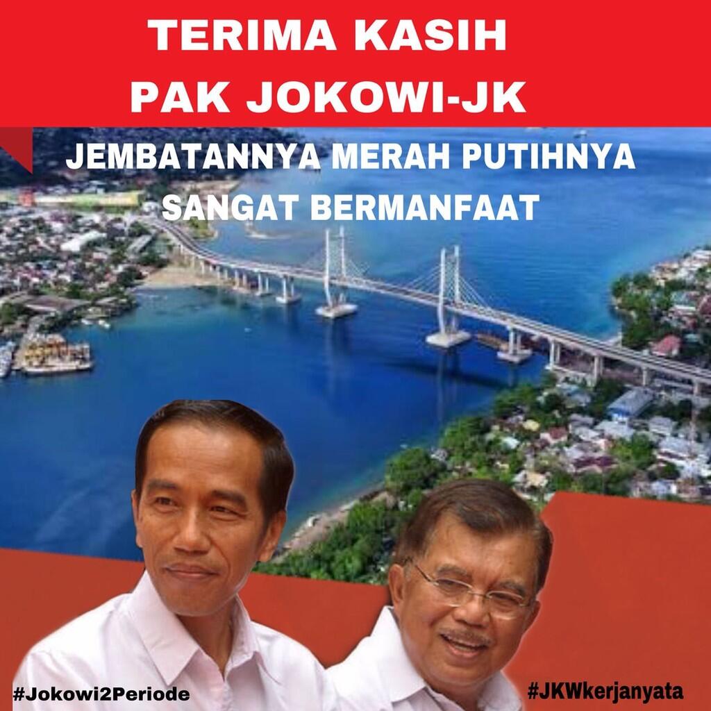 Sempat Terbengkalai, Pemerintahan Jokowi-JK Rampungkan Jembatan Merah Putih di Ambon