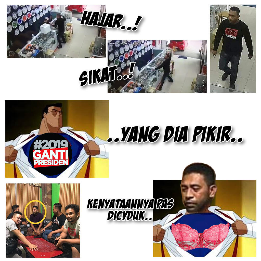 Terciduk ! Pendukung 2019GP sudah dijemput aparat !
