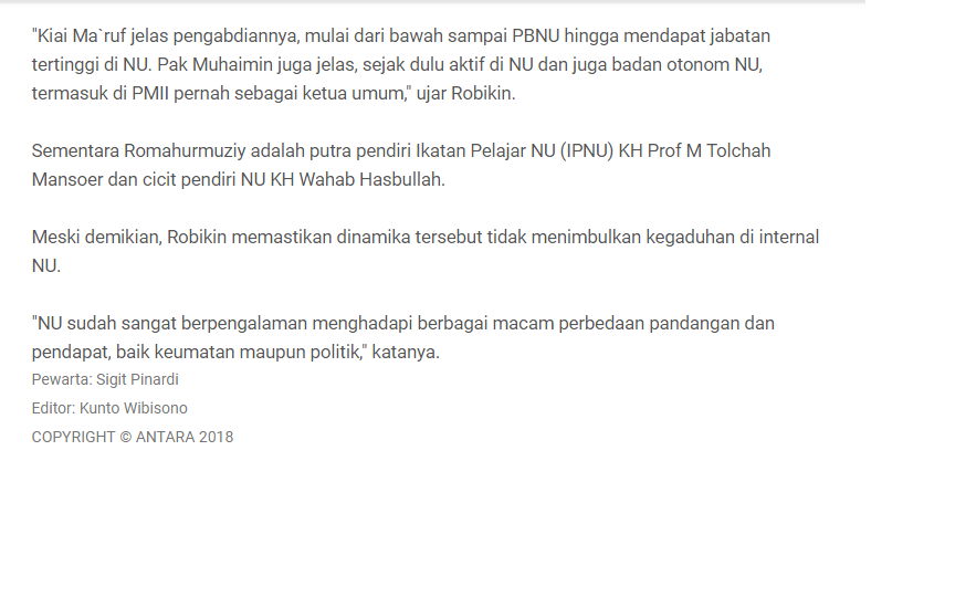 Ketua PBNU pertanyakan kiprah Mahfud di NU