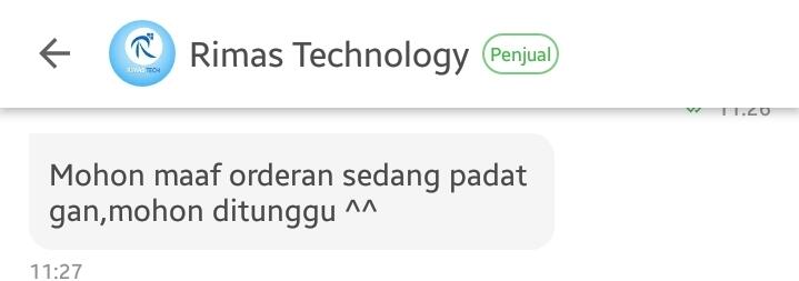 Pengalaman Belanja Di Toko Rimas Technology Toped