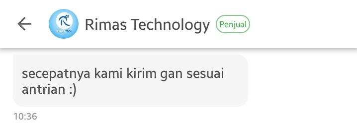 Pengalaman Belanja Di Toko Rimas Technology Toped