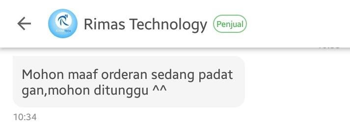 Pengalaman Belanja Di Toko Rimas Technology Toped