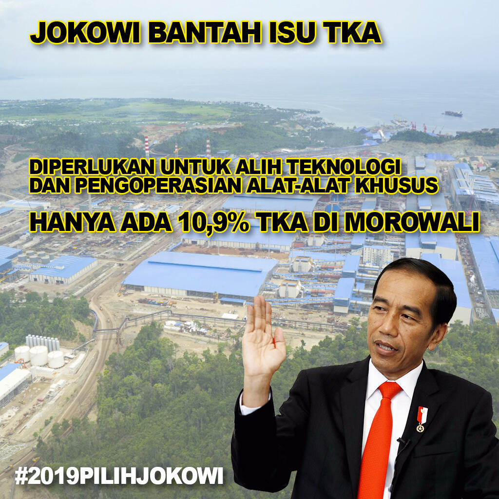 Jokowi Ungkap Jumlah TKA & Pekerja Lokal di Morowali