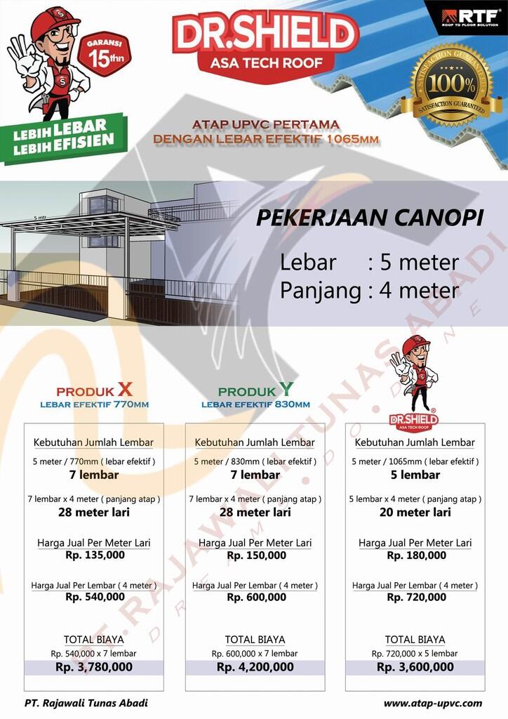 Atap UPVC Murah Dr. Shield