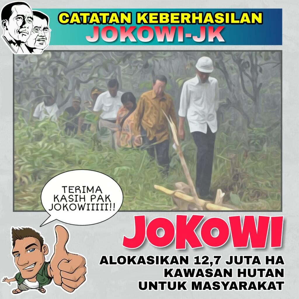 Pemerintahan Jokowi-JK Alokasikan 12,7 Juta Ha untuk Kawasan Hutan Masyarakat