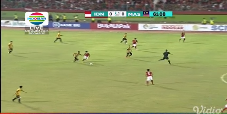 Hasil pertangdingan Indonesia VS Malaysia berakhir 1-0 , Indonesia kefinal