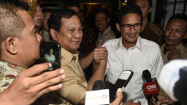 Prabowo-Sandiaga Deklarasi Jadi Capres-Cawapres 2019