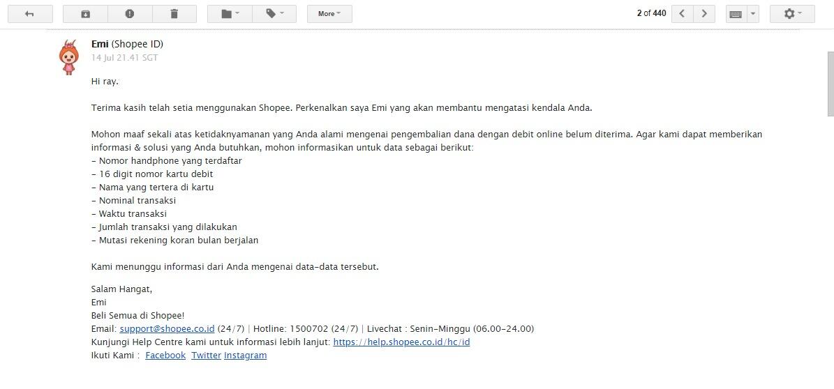 Contoh Surat Pengembalian Uang Kelebihan Transfer - Contoh ...