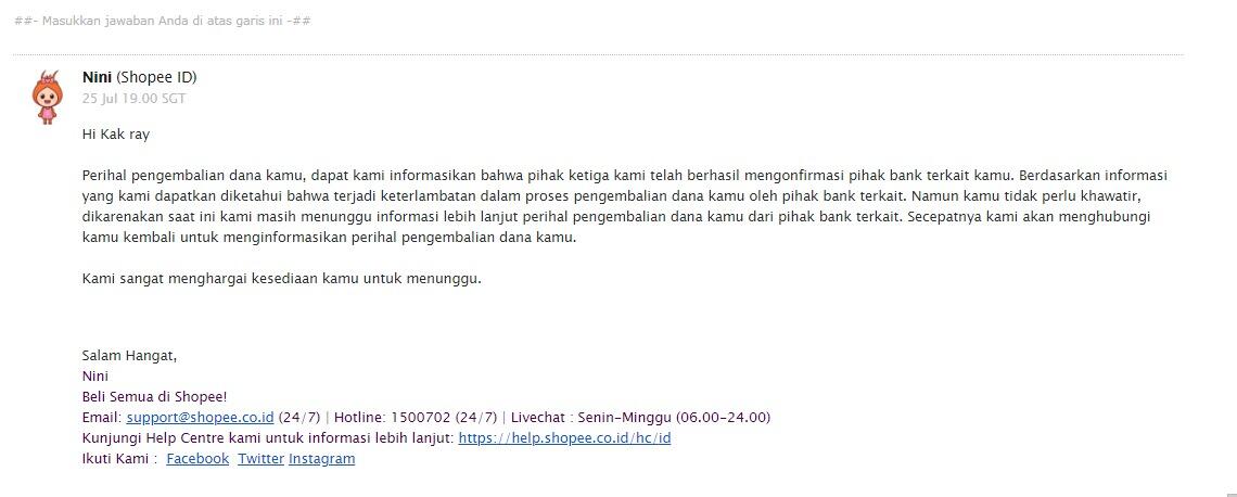 3 BULAN (Dan Sampai Sekarang Masih) Menunggu Pengembalian Dana dari Shopee 