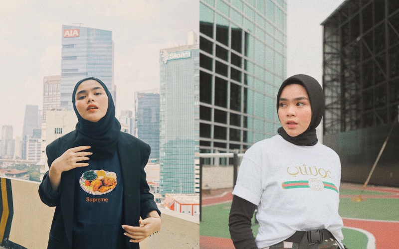 Belajar Dandan Swag dari Sivia Azizah. Pakai Hijab Hitam, Cool-nya Minta Ampun