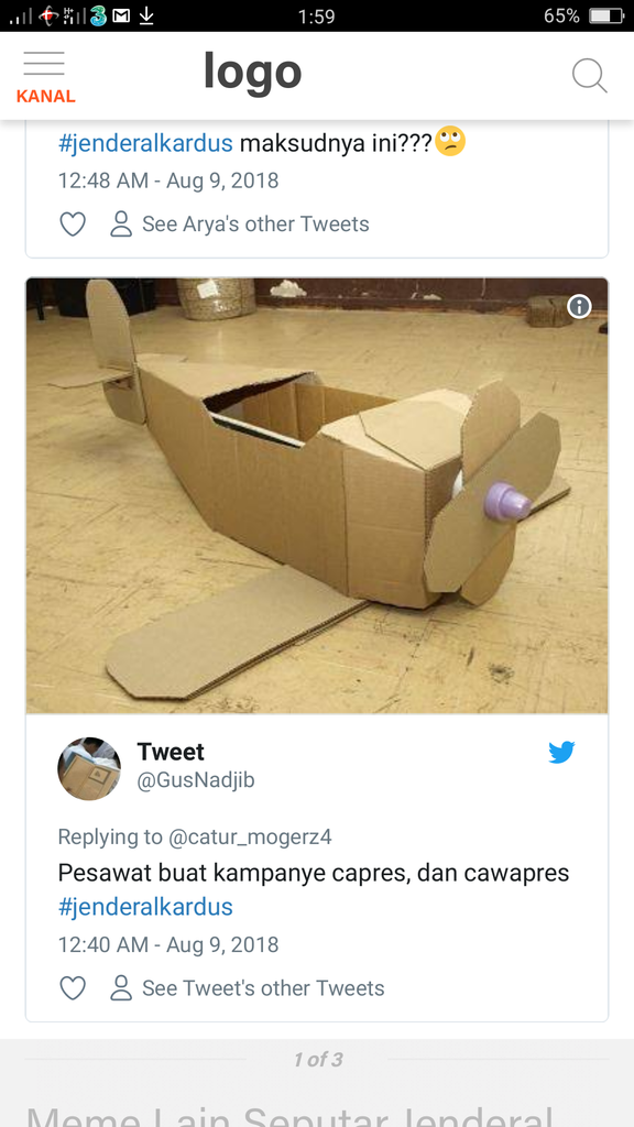 Meme Jenderal Kardus Buatan Warganet Bikin Terbahak-bahak