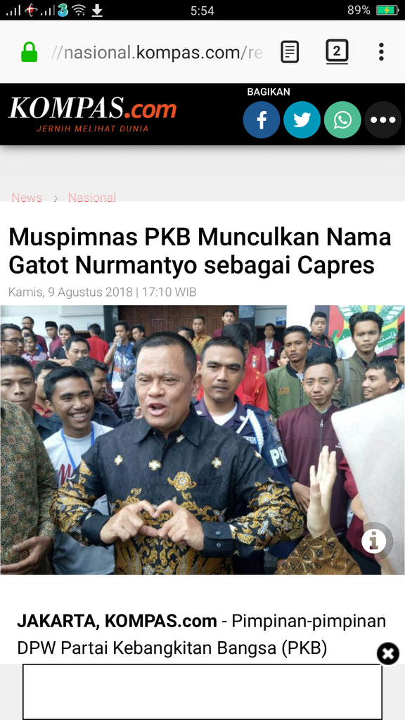 Koalisi Demokrat-Prabowo Terancam Bubar, Gatot Nurmantyo Masuk Bursa?