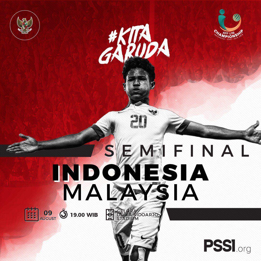 Bungkam Malaysia 1-0, Indonesia Melaju ke Final Piala AFF U-16