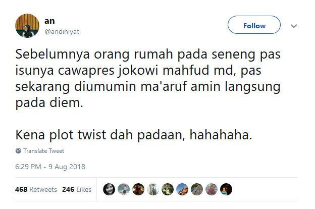 10 Cuitan Kocak Netizen Setelah Mahfud MD Batal Jadi Cawapres Jokowi