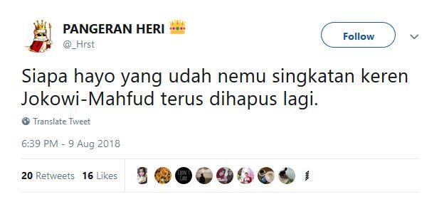 10 Cuitan Kocak Netizen Setelah Mahfud MD Batal Jadi Cawapres Jokowi