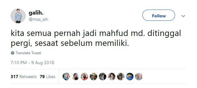 10 Cuitan Kocak Netizen Setelah Mahfud MD Batal Jadi Cawapres Jokowi