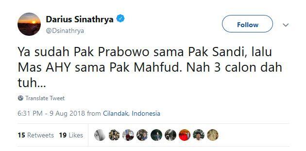 10 Cuitan Kocak Netizen Setelah Mahfud MD Batal Jadi Cawapres Jokowi