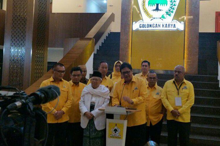 Didukung Partai Golkar, Ma'ruf Amin Nilai Ada "Gerakan Tuhan"