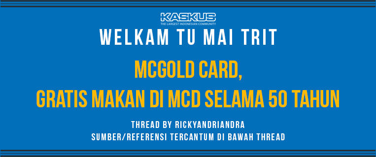 McGold Card, Gratis Makan di McD Selama 50 Tahun