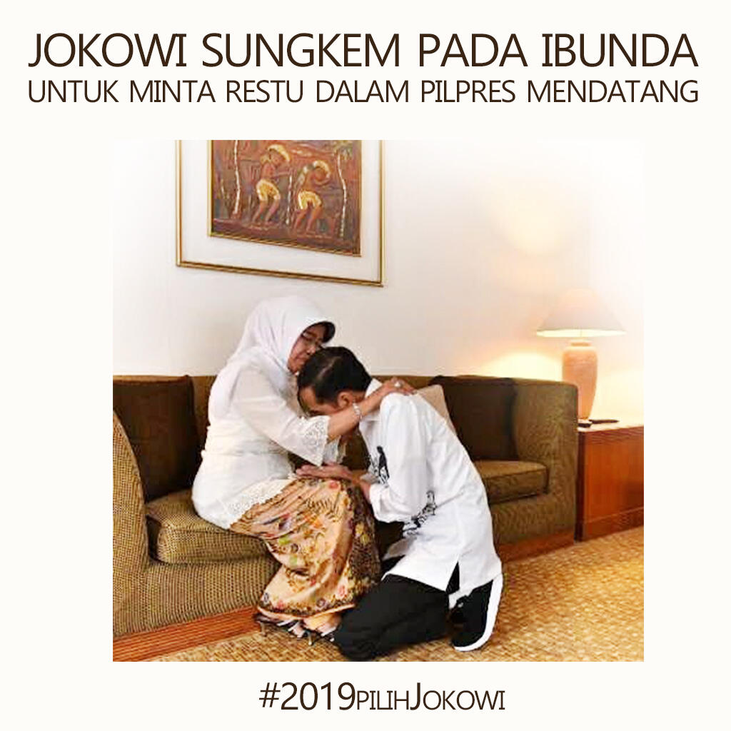 Potret Jokowi Sungkem ke Ibunda Curi Perhatian Netizen