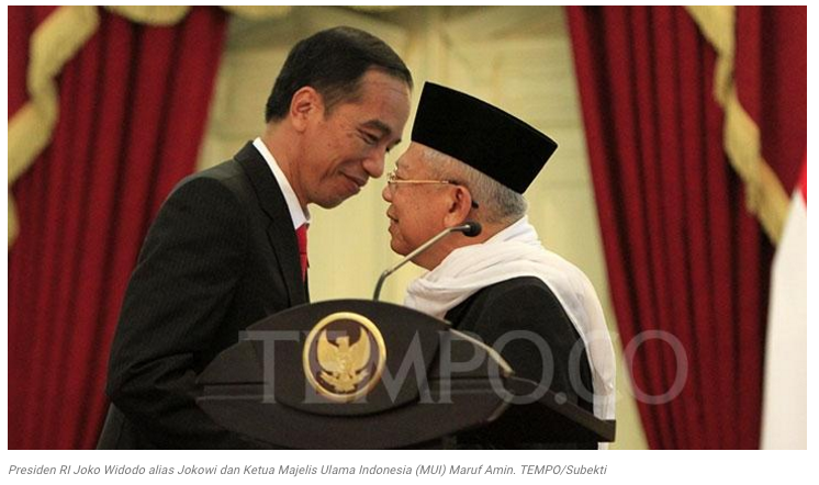 Jokowi Pilih Maruf Amin jadi Cawapres, Ekonom: Ada Plus Minusnya