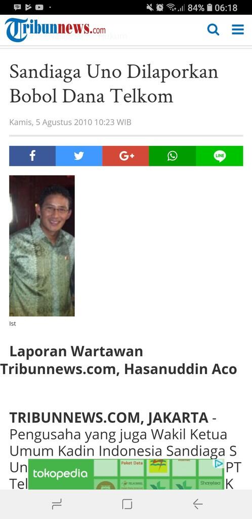 Pilih Sandiaga, Prabowo Klaim Didukung Ustaz Somad
