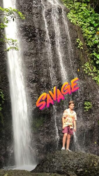 Keluarga Beckham di Bali, Main Air Terjun - Takut Lihat Barong