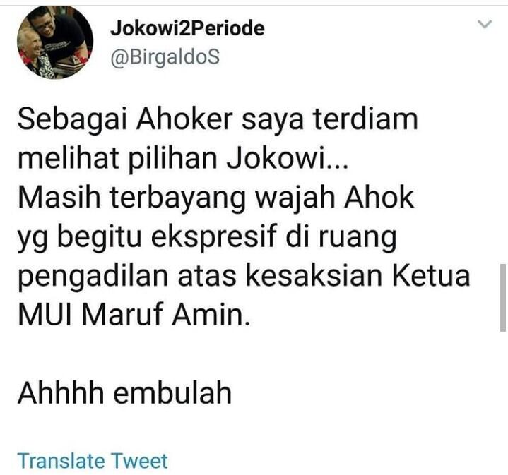 Wawancara Majalah Tempo, Blak-Blakan Maruf Amin Soal Fatwa Ahok