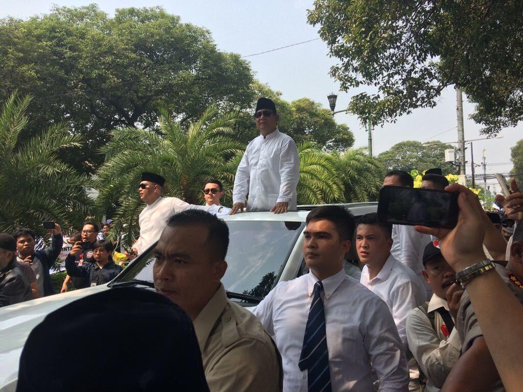Prabowo: Demokrasi Indonesia Ada di Pundak KPU