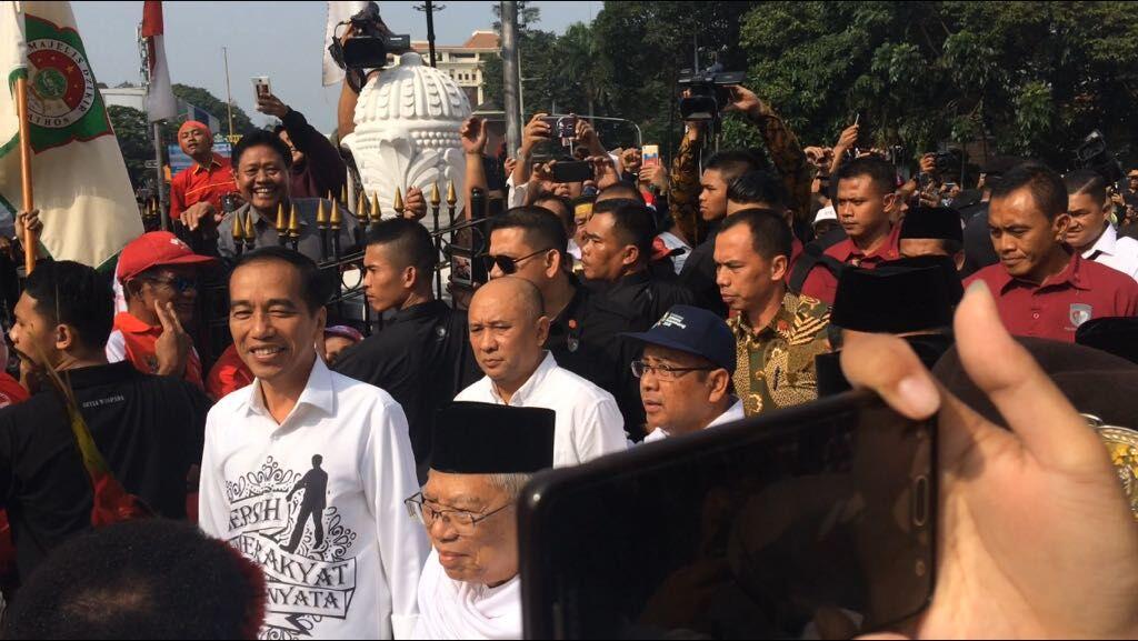Jokowi Mendaftar ke KPU Turut Didampingi Menteri Kabinet Kerja
