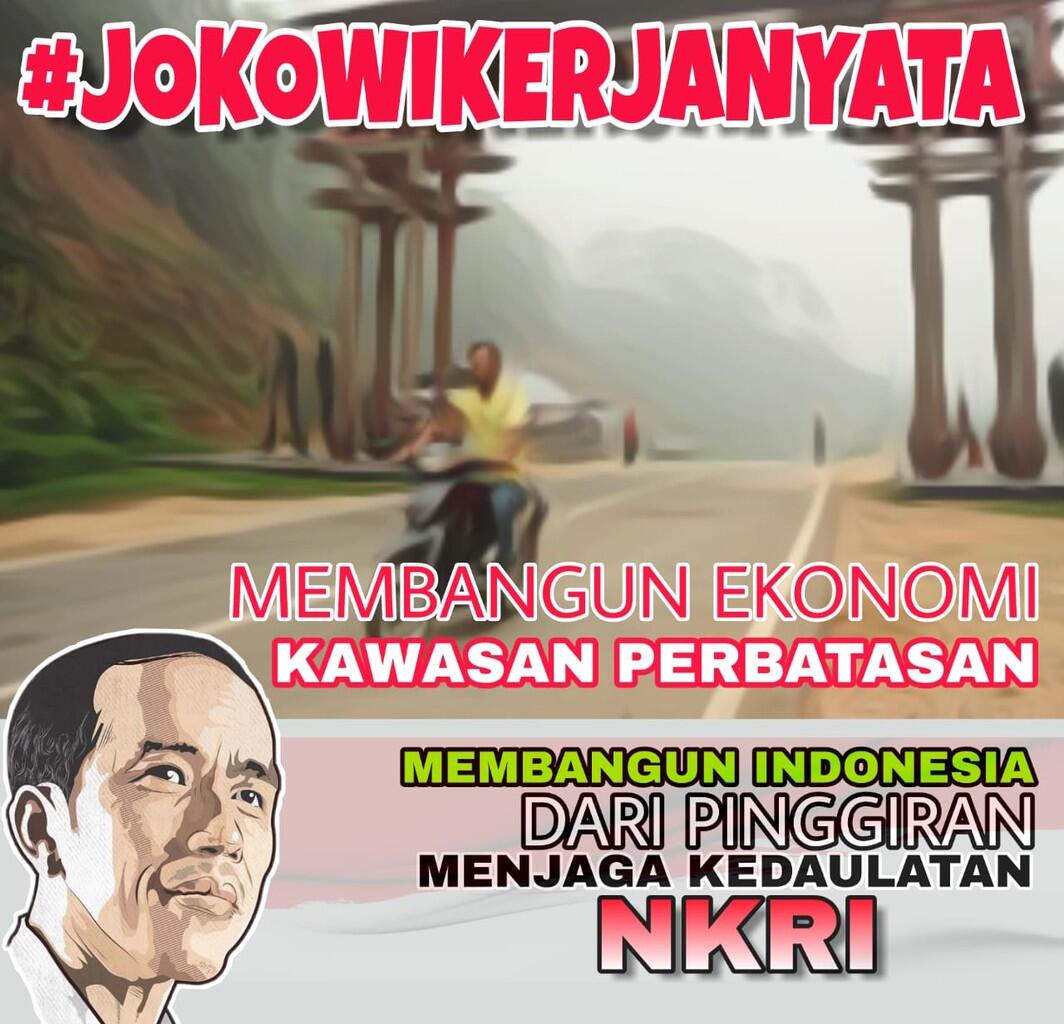 Pemerintahan Presiden Jokowi Bangun Jalan Perbatasan Sepanjang 850 km di Kalbar