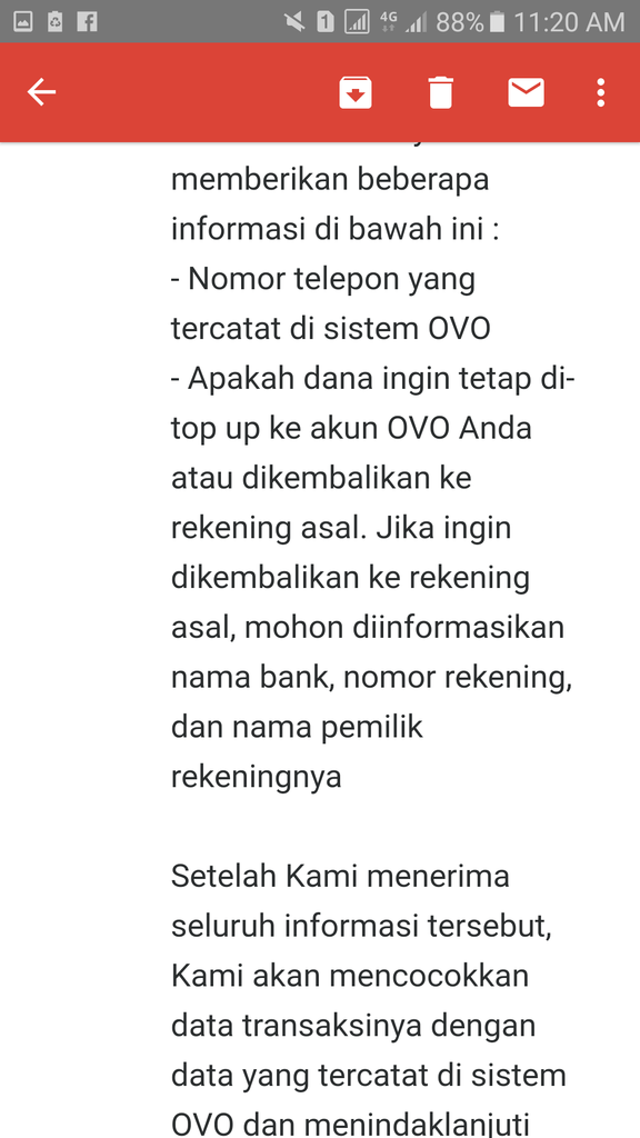 Top Up Ovo GAGAL