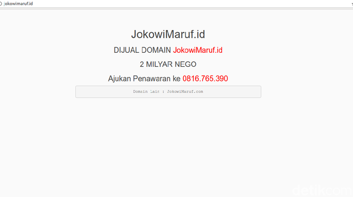 Prabowo dan Jokowi Bisa Lapor Ada Situs Harga Selangit