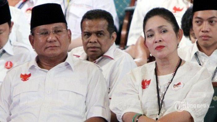 Para undangan berteriak 'ciee.. ciee..' saat Prabowo sebut nama Titiek Soeharto