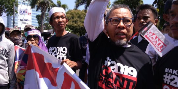 Orator deklarasi 2019GantiPresiden teriak PKI usai sebut nama Jokowi