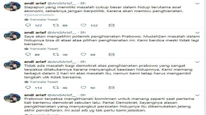 Sindir Prabowo,Andi Arief: Yang Memiliki Masalah Besar soal Ekonomi Jangan Berpolitik