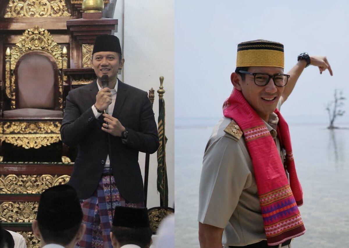 11 Adu Style Politisi Gagah, Agus Yudhoyono vs Sandiaga Uno