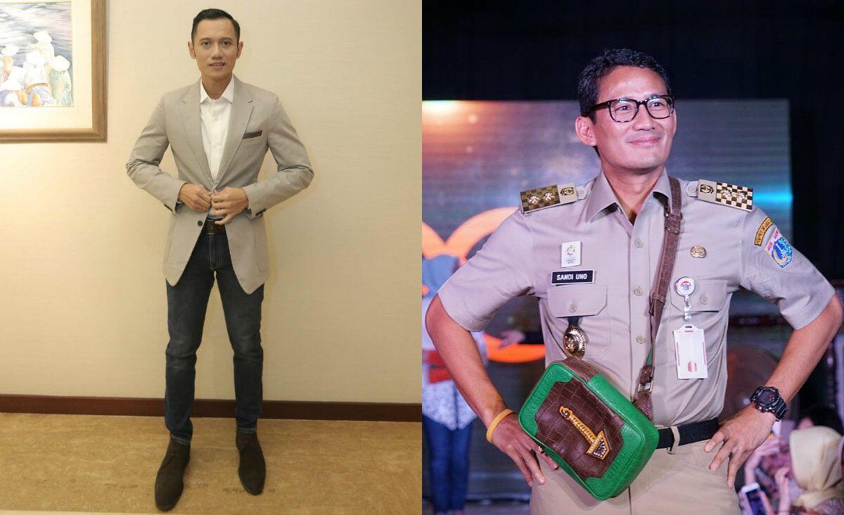 11 Adu Style Politisi Gagah, Agus Yudhoyono vs Sandiaga Uno