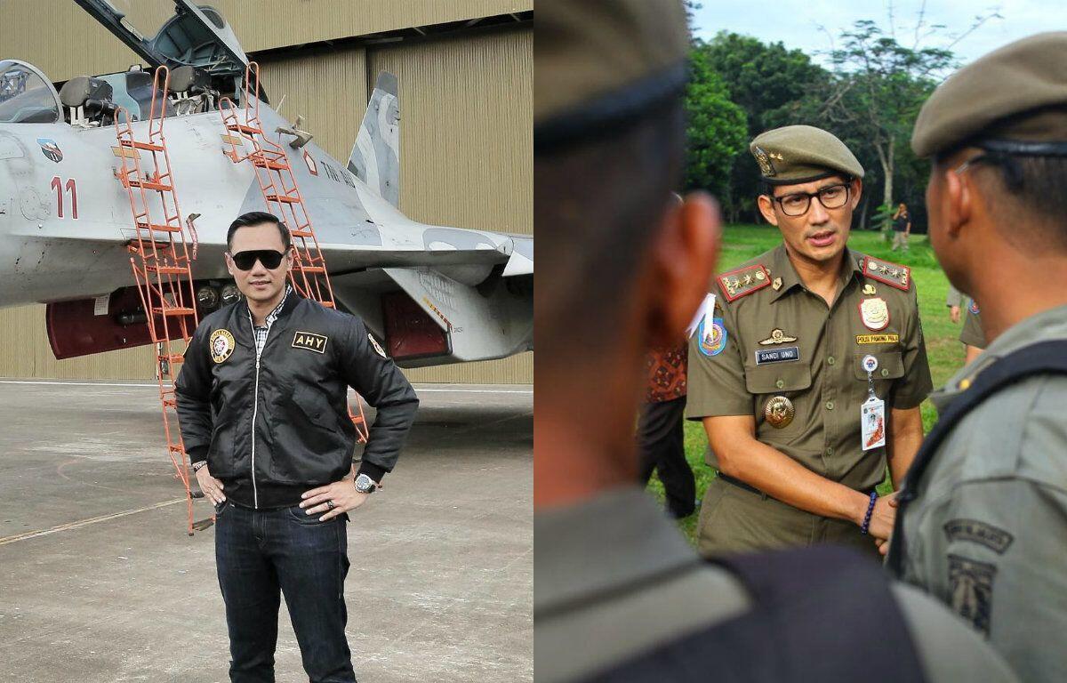 11 Adu Style Politisi Gagah, Agus Yudhoyono vs Sandiaga Uno