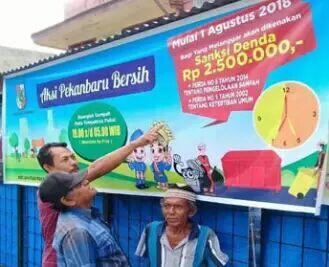Mulai 1 Agustus, Buang Sampah Sembarangan Denda Rp2,5 Juta