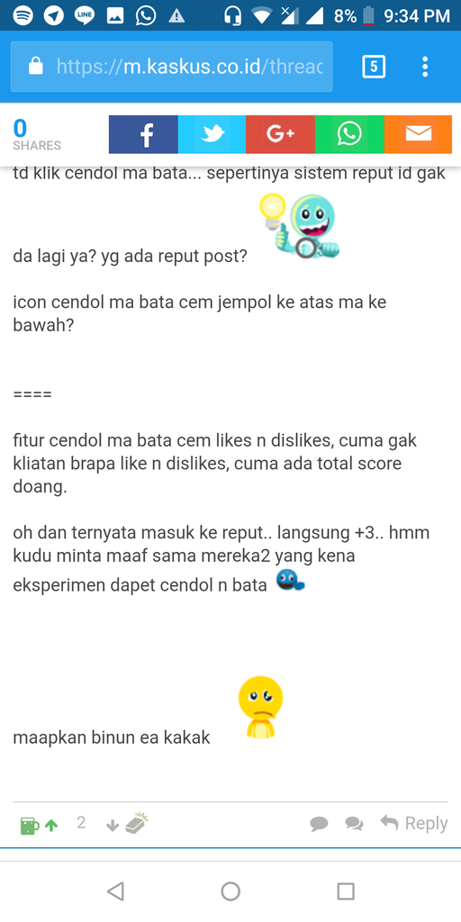 Sistem Reputasi Kaskus Berubah Total, Bata dan Cendol &quot;Infinity&quot; - Part 3