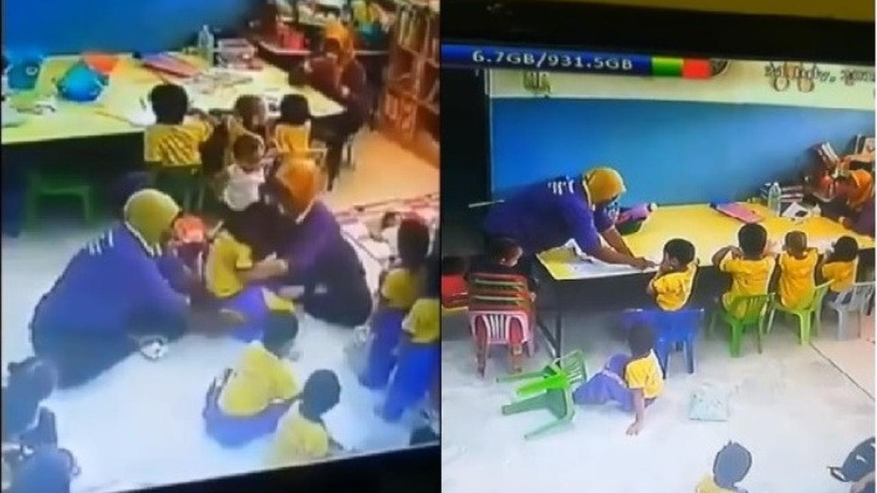 Beredar Video Guru TK Siksa Muridnya, Warganet Geram