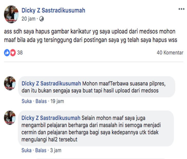 Dituding Lecehkan KH Ma’ruf Amin, Begini Jawaban Dicky Z Sastradikusumah