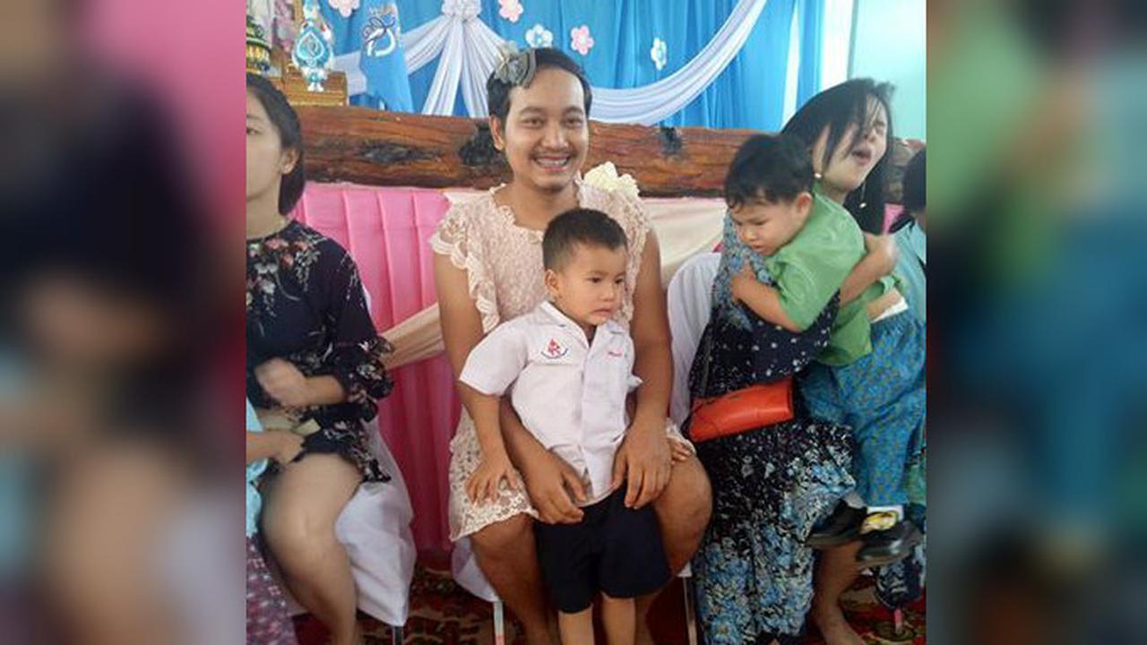 Demi Anak, Pria di Thailand Rela Dandan Seperti Wanita dan Rayakan Hari Ibu