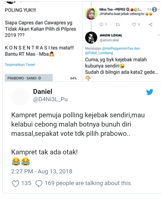 Bot Diduga Punya Andil Dalam Perang Poling Capres di Twitter